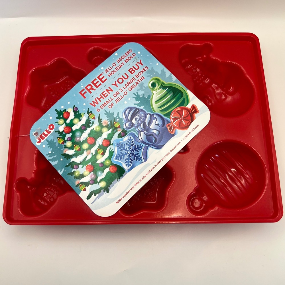 Jell-o Jigglers Holiday Mold PROMOTIONAL ITEM 2024 New Unused DIY Baking